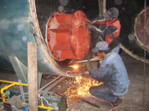 Instalacion caja quemador para gas